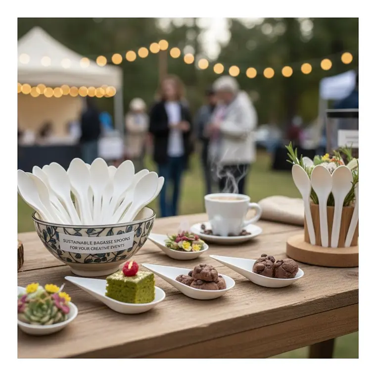 Caja Cuchara de Caña de Azúcar (Bagazo) 10 x 5 cm (500 unidades) 5