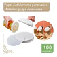 Papel Antiderrame Universal Premium 12 cms para líquidos calientes y frío (100 unidades) - Miniatura 1