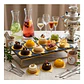 Pack Mini Bases Bandejas Redonda Dorada para Postres, Tortas 9 cm (50 unidades) - Miniatura 5