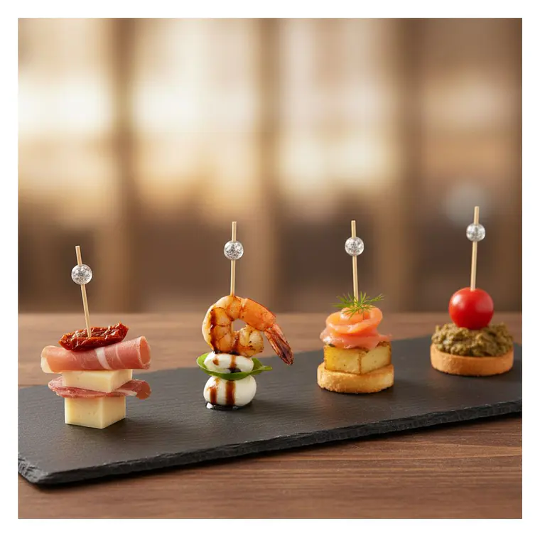 Caja Brocheta | Pincho Perla Plateada 12 cm (5000 Unid) 7