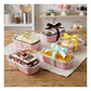 Mini Molde Rectangular de Aluminio Rosado con Tapa (24 unidades) - Miniatura 5