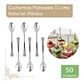 Cucharita Plateada Premium 11 cms  (paquete 50 Unid.) - Miniatura 1