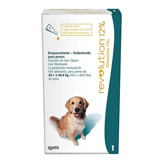 REVOLUTION PERROS 12% 20 a 40 Kg