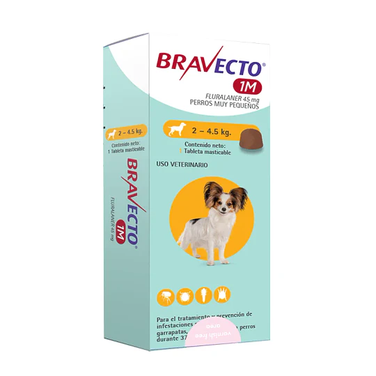 BRAVECTO 1 M 45 MG 2-4.5 KG