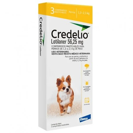 CREDELIO 56,25 MG X 1 COMP 1.3 - 2.5 KG