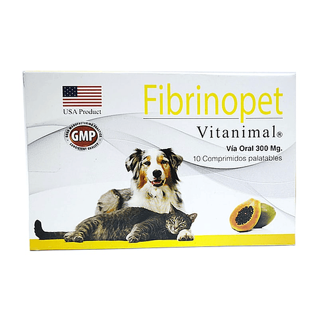 FIBRINOPET 10 COMPRIMIDOS