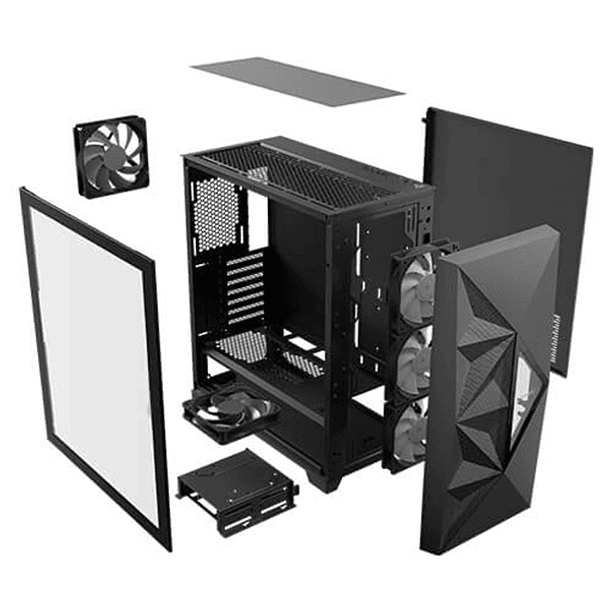 Gabinete Antec DF800 Flux Black Mid Tower 6