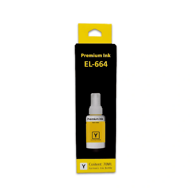 Tinta Alternativa Para Epson Refill Ink EL-664 Yellow