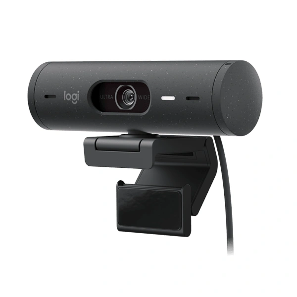 Cámara Web Logitech BRIO 500, Full HD 1080p, Color Grafito 2