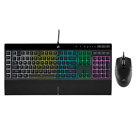 Combo Corsair Teclado K55 RGB Pro (Es) + Mouse Katar Pro