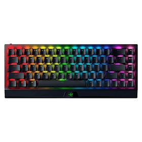 Teclado Mecánico Razer BlackWidow v3 Mini Phantom Edition Inalámbrico, Color Negro, Sw Amarillo (En)