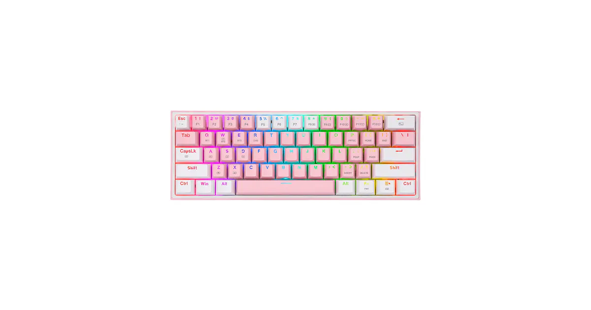 Teclado Mecánico Redragon Fizz PRO K616-RGB inalámbrico,