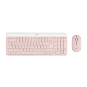 Combo Logitech MK470 Rosado Teclado (Es) + Mouse inalámbrico