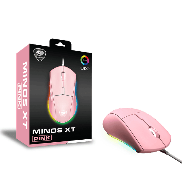 Mouse Gamer Cougar Minos XT Pink RGB 2