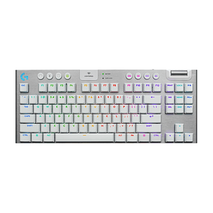 Teclado Mecánico Logitech G915 X TKL, Color Blanco, Sw Café (En)