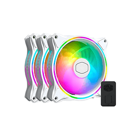 Cooler Master Masterfan MF120 Halo 120 ARGB 3 en 1, Color Blanco