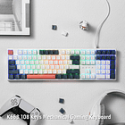 Teclado Gamer Redragon Trundle K668 RGB, Sw Red RGB - Color Blanco con gris 4