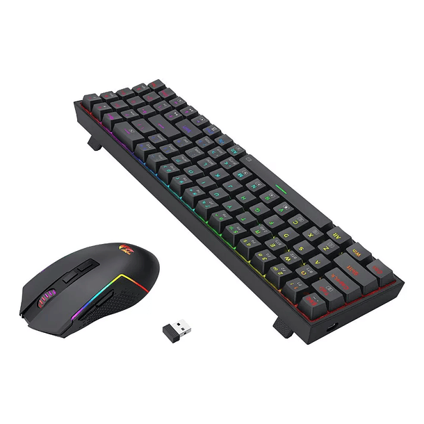 Kit Gamer Teclado Y Mouse Redragon S136 Inalámbrico S/red 2