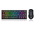 Kit de Teclado y Mouse Redragon k617RGB SP M724 negro S143