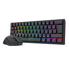 Kit de Teclado y Mouse Redragon k617RGB SP M724 negro S143 3