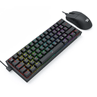 Kit de Teclado y Mouse Redragon k617RGB SP M724 negro S143 5