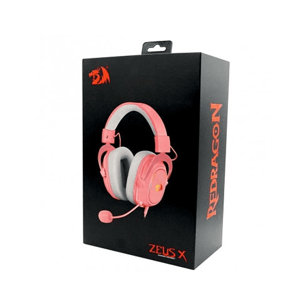 Audífono Gamer Redragon Zeus X h510p pink 3