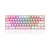 Teclado Gamer Redragon FIZZ K617 / Switch Red / Ingles / Wired - Pink/White (K617-RGB PW)