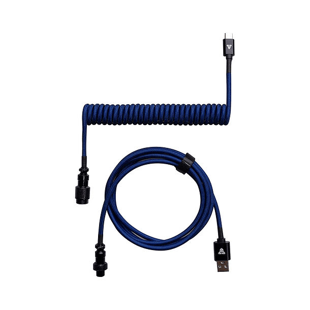 Fantech AC701, Cable en Espiral Para Teclado Mecánico USB-C, Color Azul 1