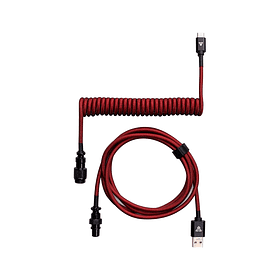 Fantech AC701, Cable en Espiral Para Teclado Mecánico USB-C, Color Rojo