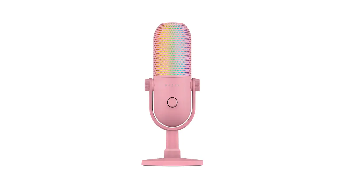 Micrófono Razer Seiren v3 Chroma, Color Rosado