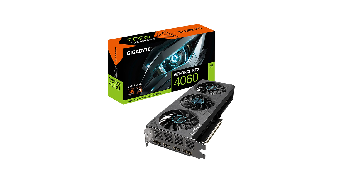 Tarjeta de Video Gigabyte GeForce RTX 4060 Eagle OC 8GB