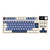 Teclado inalámbrico Royal Kludge Rk S85 WHITE NIGHT TKL 80% TRI-MODE switch beige