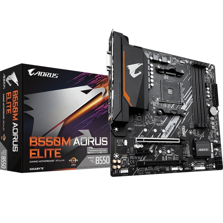 Placa Madre Gigabyte B550M AORUS ELITE AX - 4x DDR4 - Micro ATX 1