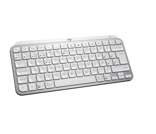 Teclado Logitech MX Keys Mini blanco Inalambrico Bluetooth 5