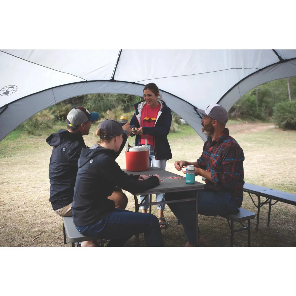 Juego de mesa y banco plegable camping 102 cm coleman 4