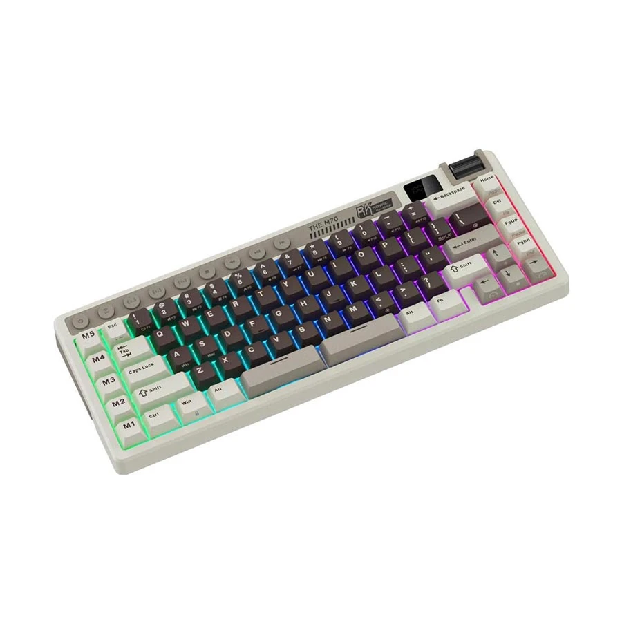 Teclado Mecánico Español Rk Royal Kludge M70 Mocha Grey 70% 2