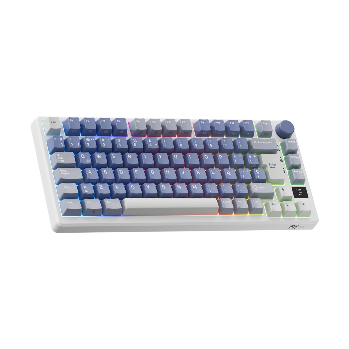 Teclado Mecánico Inalámbrico RK M75 Ocean Blue 75% Español - SW Brown  3