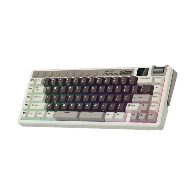 Teclado Mecánico Español Rk M70 Mocha Grey 70% - SW Beige 2
