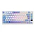 Teclado Mecánico Gamer Royal Kludge RK-M75 TarroMilk 75% Tri-Mode RGB Switch Silver Español