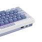 Teclado Mecánico Inalámbrico RK Royal Kludge M65 Ocean Blue 65% Español  sw beige - Miniatura 4