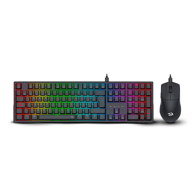 Combo Gamer Teclado + Mouse - Redragon S146 - Trundle K668 + K1ng M274 - cableado - SW Red 1