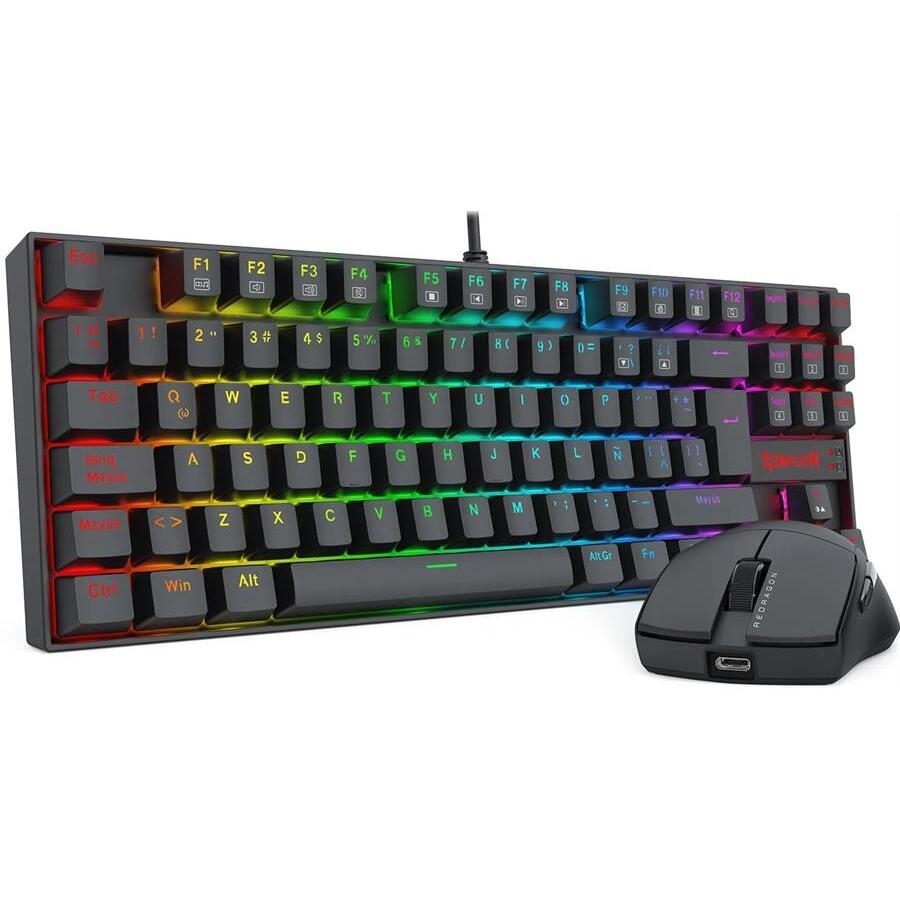 KIT GAMER TECLADO Y MOUSE REDRAGON S145 – KUMARA K552 RGB Y KING M724 ULTRA LIGERO 5