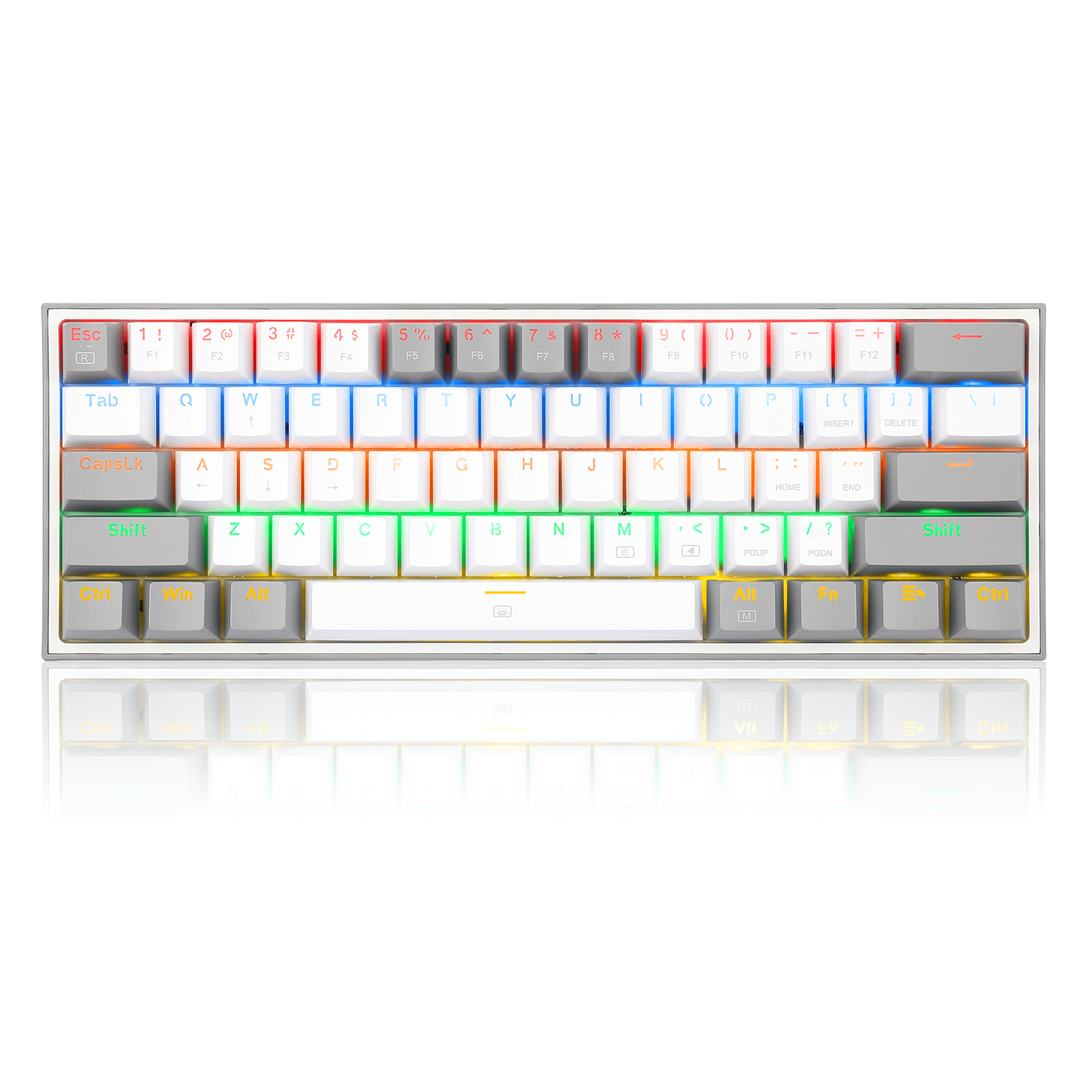 Teclado Gamer Fizz RGB K617-RGB White/Grey 1