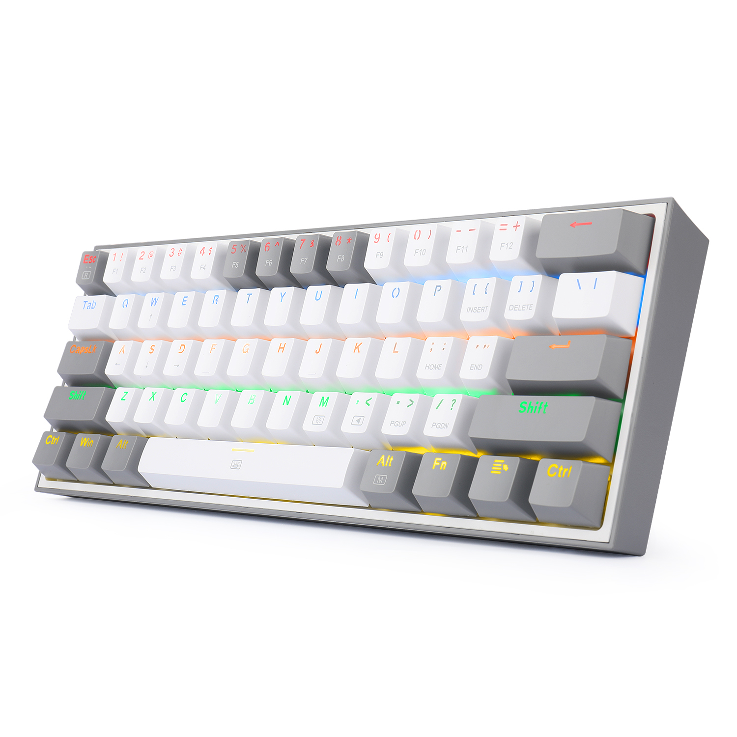 Teclado Gamer Fizz RGB K617-RGB White/Grey 4