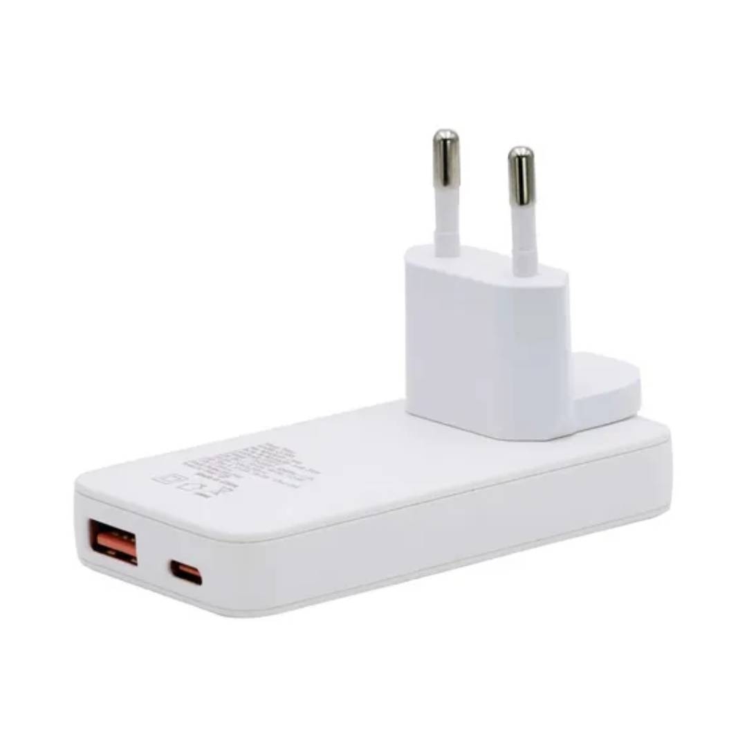 Cargador Rapido Philco QC668 65W Ultra Plano USB A, C 3