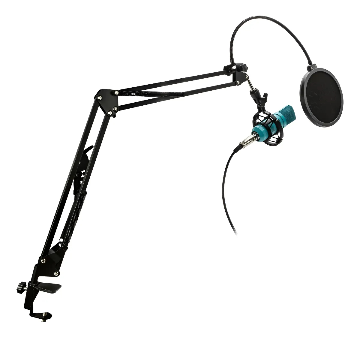 Kit Micrófono Studio Condensador Usb Philco Color Azul  4