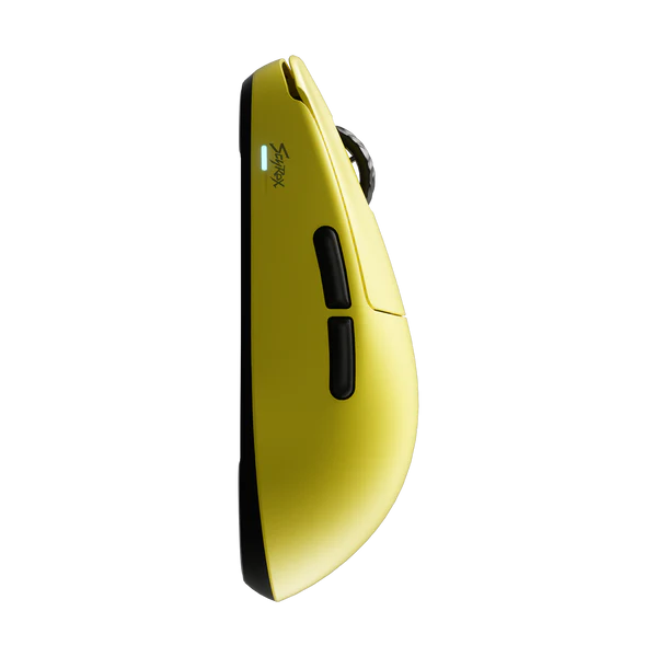 Mouse gamer scyrax v8 amarillo wireless 36g 30000 dpi 5