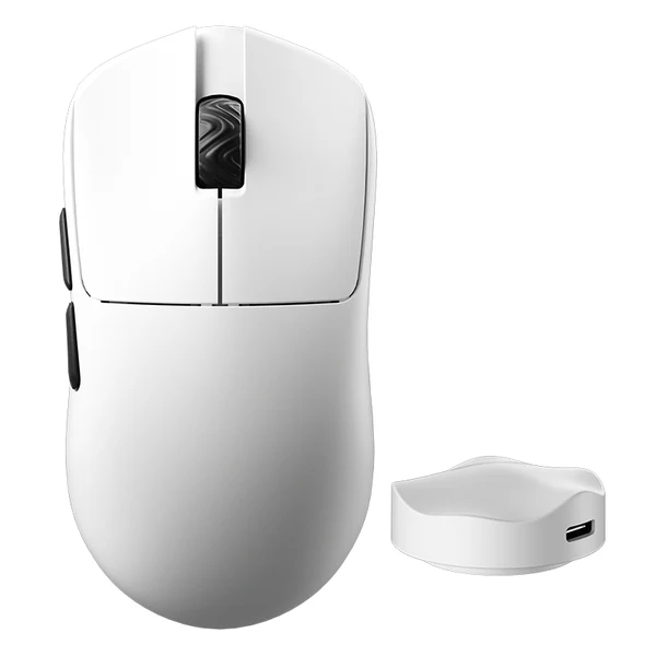 Mouse gamer scyrax v6 blanco wireless  1