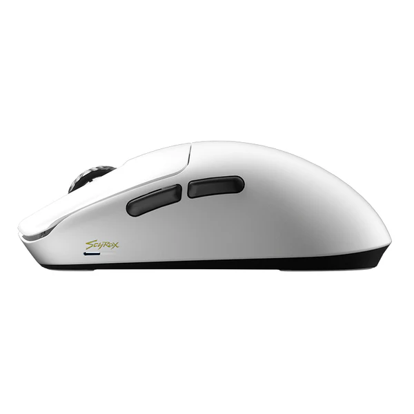 Mouse gamer scyrax v6 blanco wireless  4