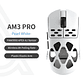 Mouse Gamer Ajazz am3 pro series blanco Full Magnesium Trimode - Miniatura 3